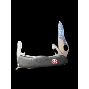 Victorinox One Hand Opening Trekkor Swiss Army Knife Black Stainless Steel